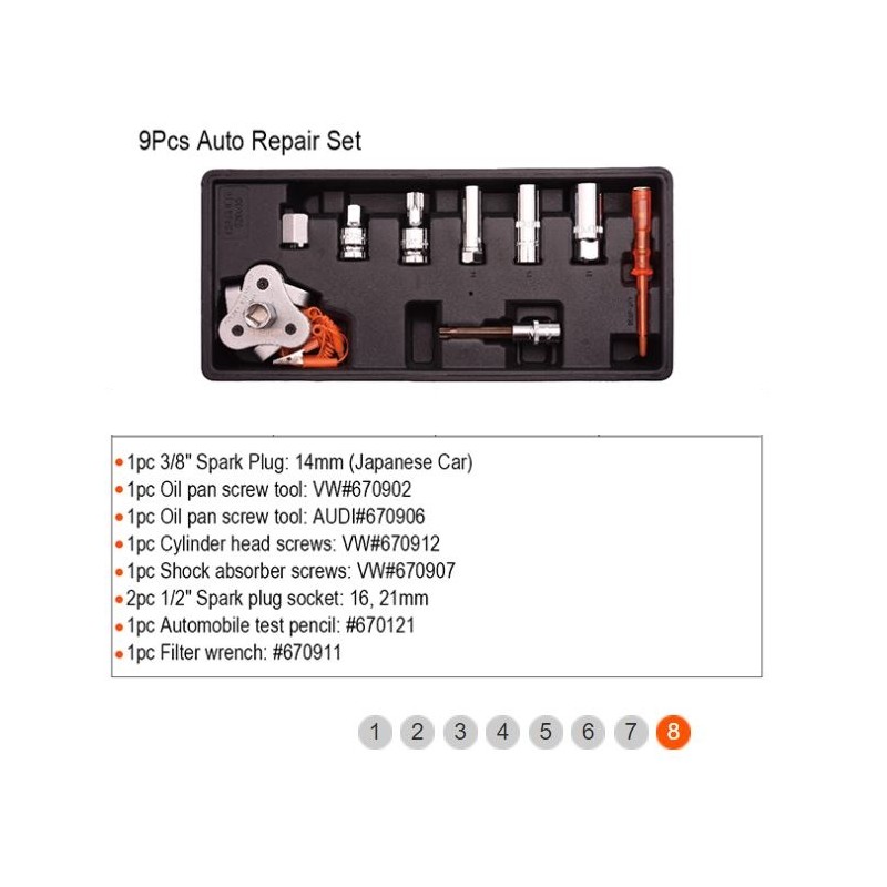 Kit D'extracteur à Vis Endommagée en Acier Portable Durci