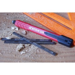 Set de crayons de charpentier Marqueurs de trous profonds, 4 Porte-mines  avec taille-crayon intégré, crayons de charpentier Outils de marquage pour  le chantier-READCLY